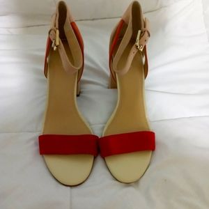 Brand New Botkier PALE PEACH/PINK Gianna Suede Sandals. Size 7.5